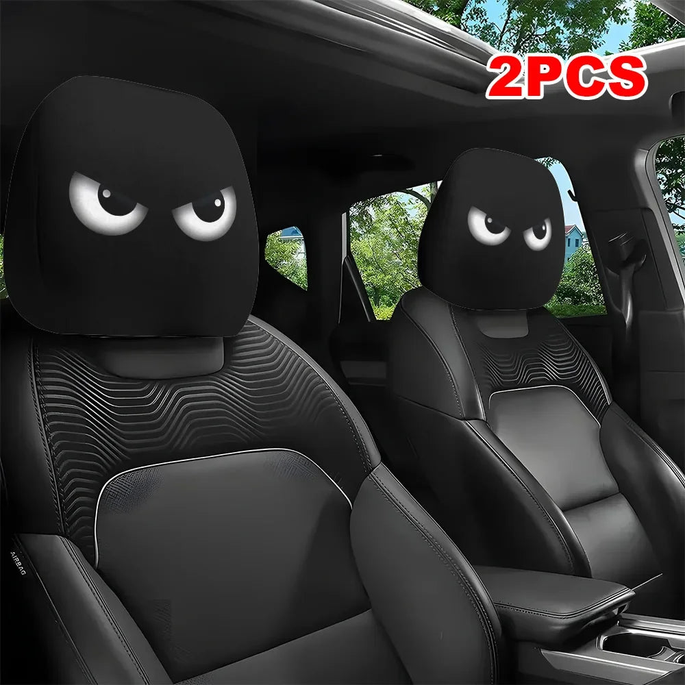 The Backseat Drivers: "Spooky Eyes" Headrest Covers