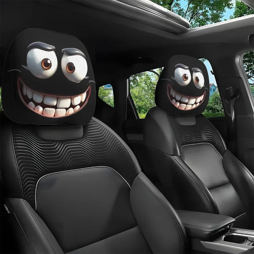 The Backseat Drivers: "Spooky Eyes" Headrest Covers