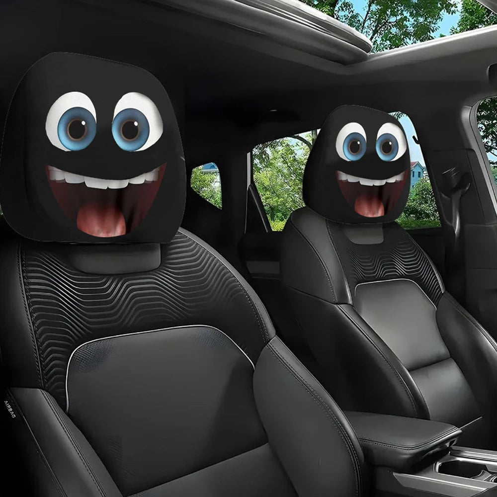 The Backseat Drivers: "Spooky Eyes" Headrest Covers
