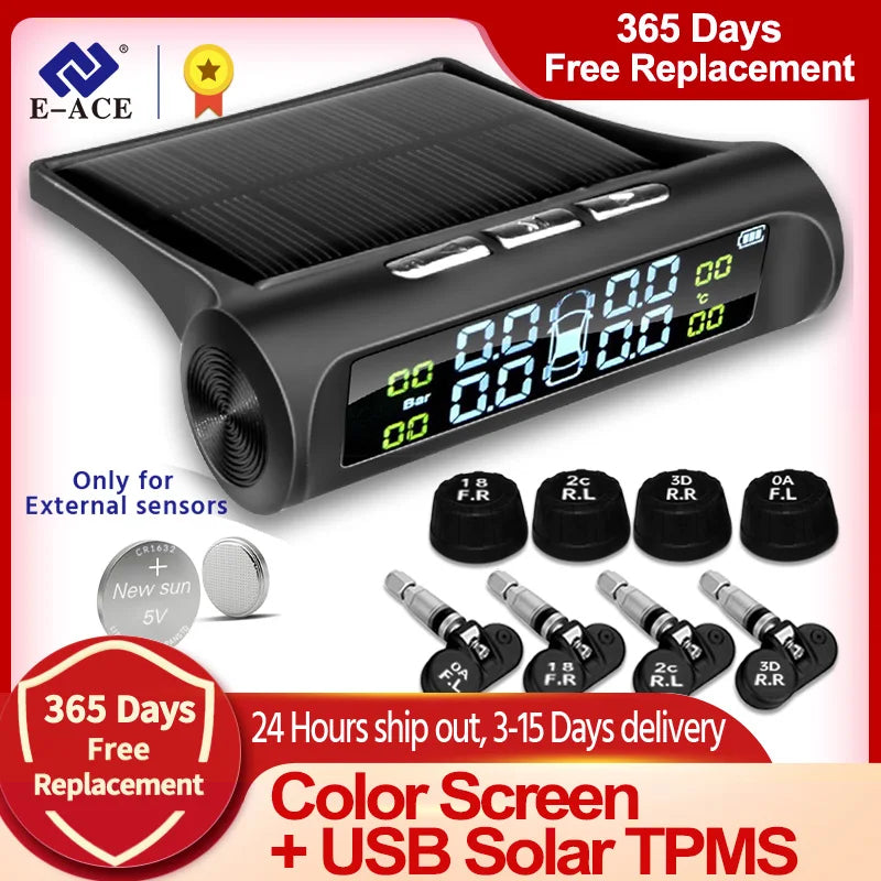 DriverDock Guardian: Solar Tire Safety Monitor (TPMS)