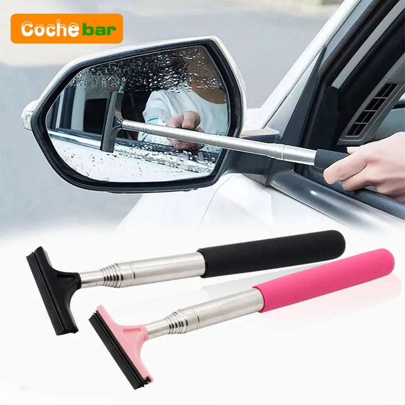 The RainReach: Telescopic Mirror Squeegee