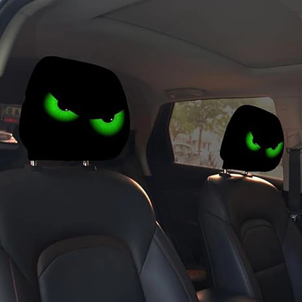 The Backseat Drivers: "Spooky Eyes" Headrest Covers