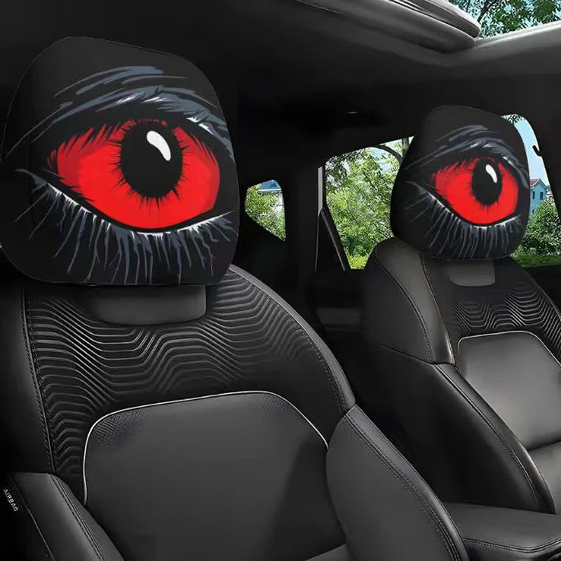 The Backseat Drivers: "Spooky Eyes" Headrest Covers