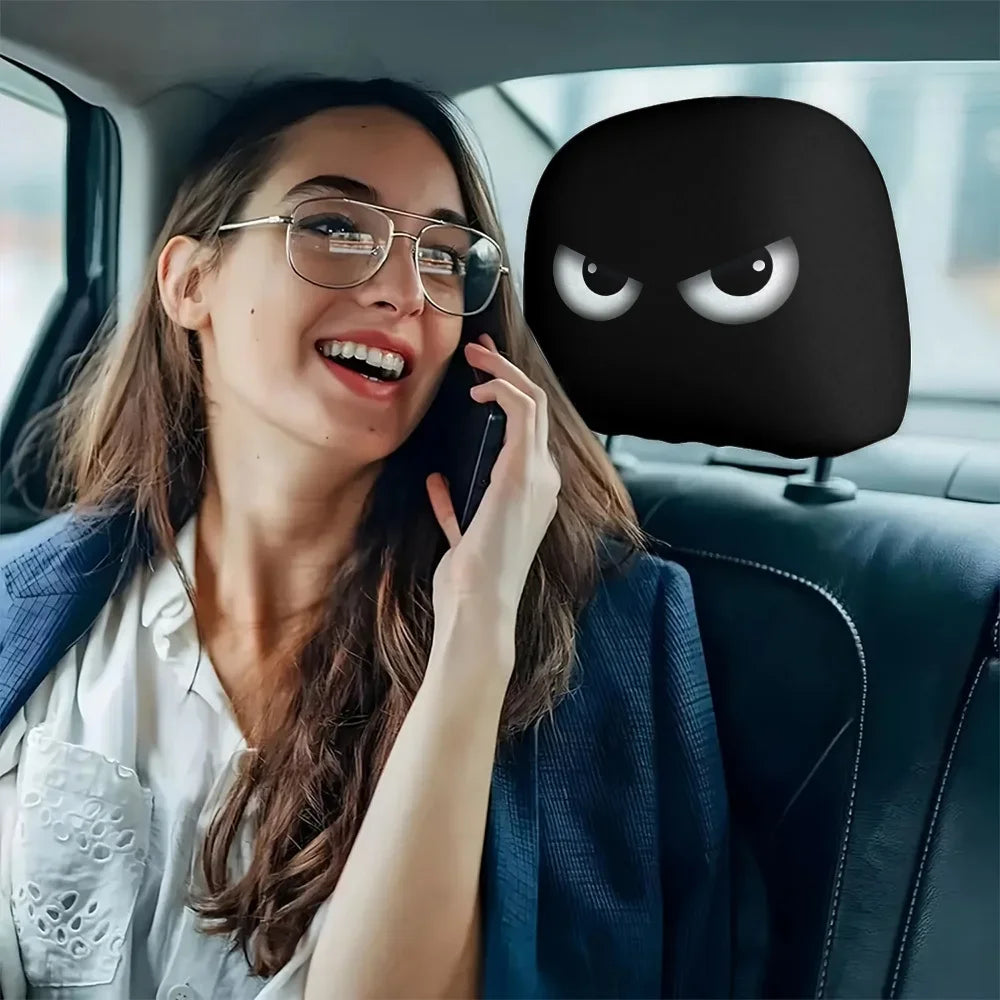 The Backseat Drivers: "Spooky Eyes" Headrest Covers