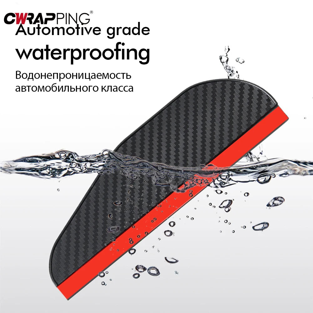 The AeroGuard: Carbon Fiber Mirror Rain Deflector