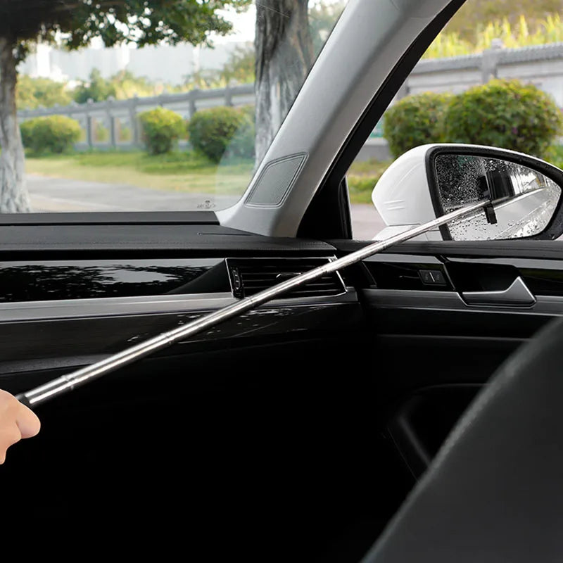 The RainReach: Telescopic Mirror Squeegee
